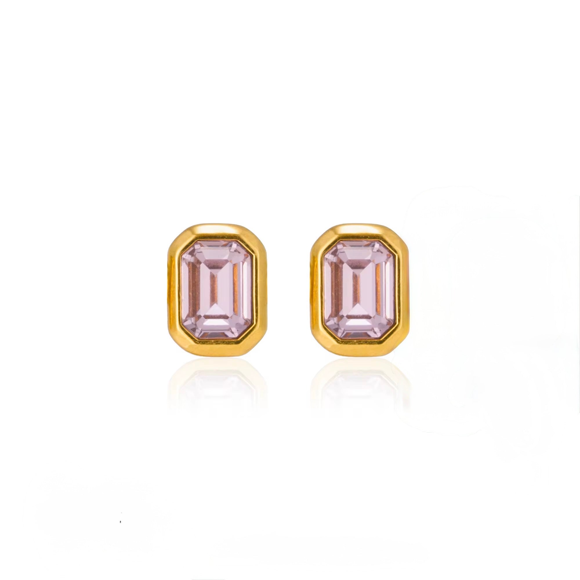 Emerald-Cut Stud