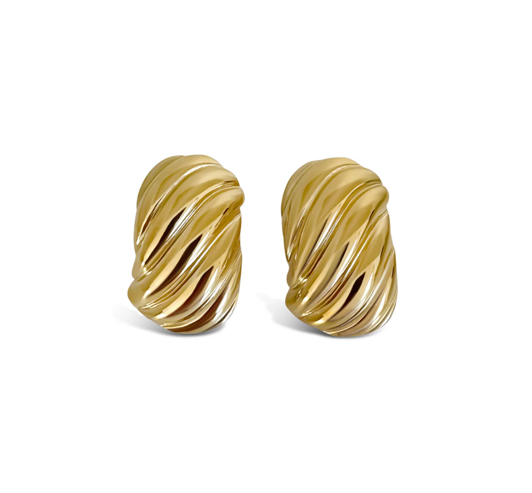 Chunky Ribbed Earrings