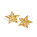 Bold Star Statement Earrings