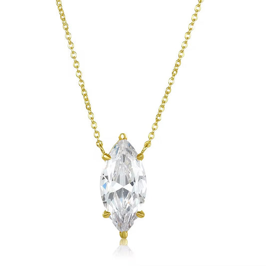 Sparkling Marquise Necklace