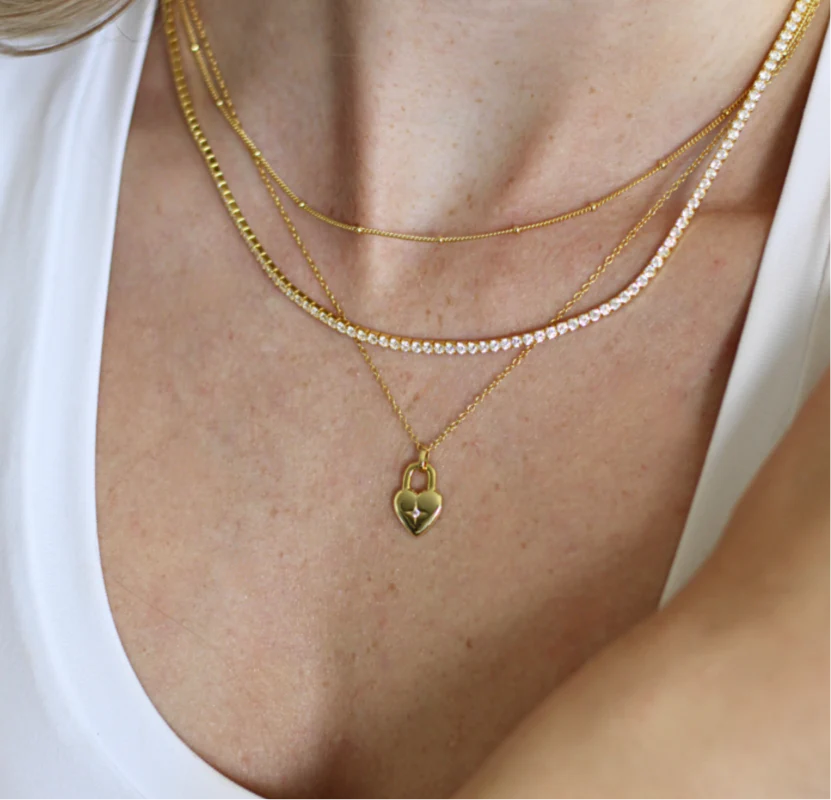 Dainty Spheres Chain Necklace