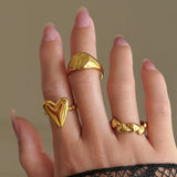 Heart Beaded Ring
