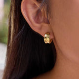Dome Hoop Earrings