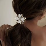 Clover Metal Ponytail Cuff