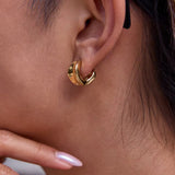 Dome Hoop Earrings