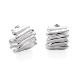 Sculpted Wave Dome Earrings