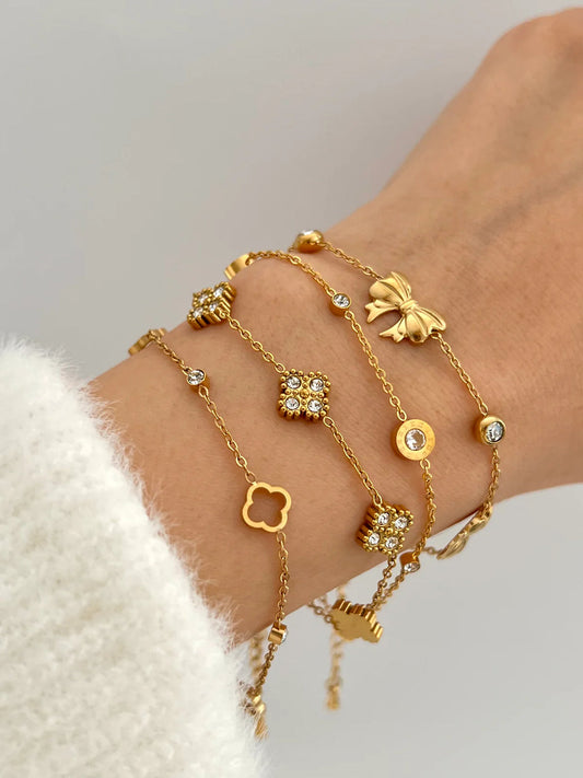 Pulsera brillante con números romanos