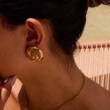 Classic Spiral Stud Earrings