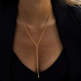 Beads Lariat Necklace
