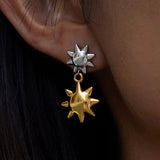 Twin Star Drop Earrings