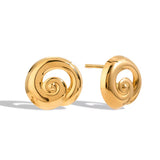 Classic Spiral Stud Earrings