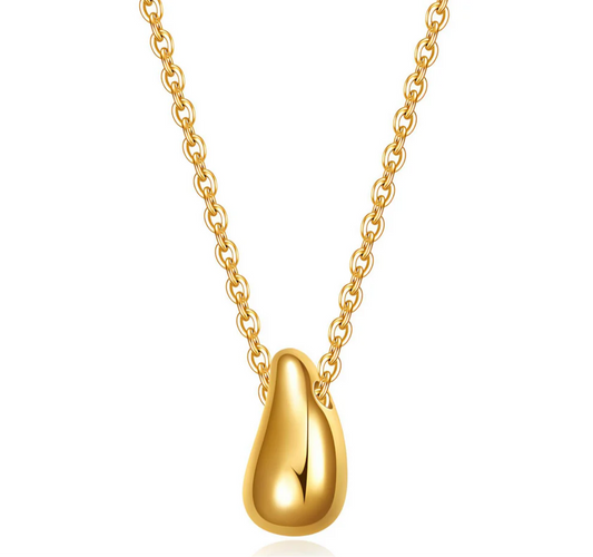 Full Pear Pendant Necklace