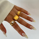 Chubby Round Sparkling Ring