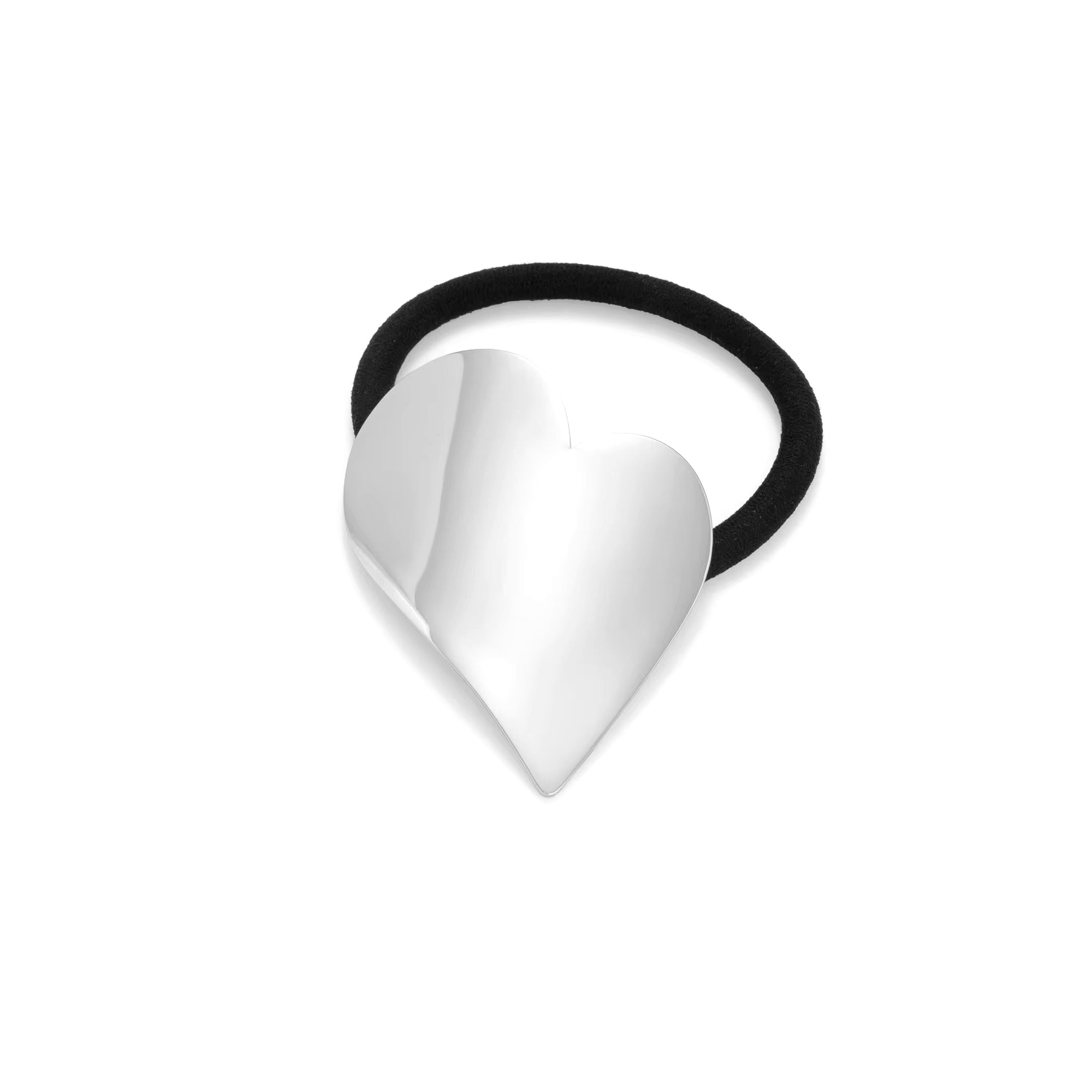 Melted Heart Metal Ponytail Cuff