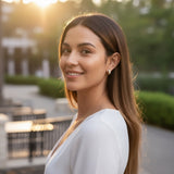 Dual Tone Sparkling Wave Studs