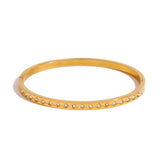 Golden Sparkling Line Bangle