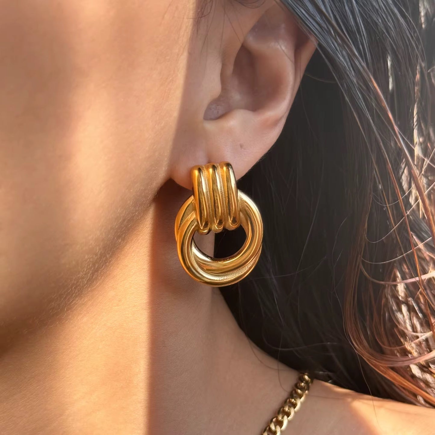 Large Interlocking Earrings