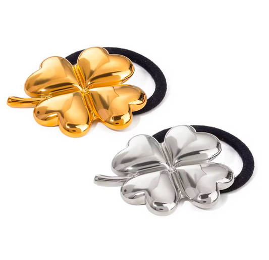 Clover Metal Hair Tie