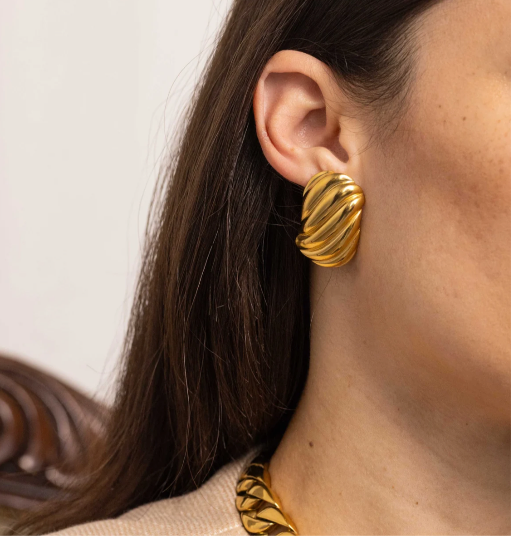 Chunky Ribbed Earrings