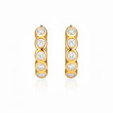 Eternity Bezel Hoops